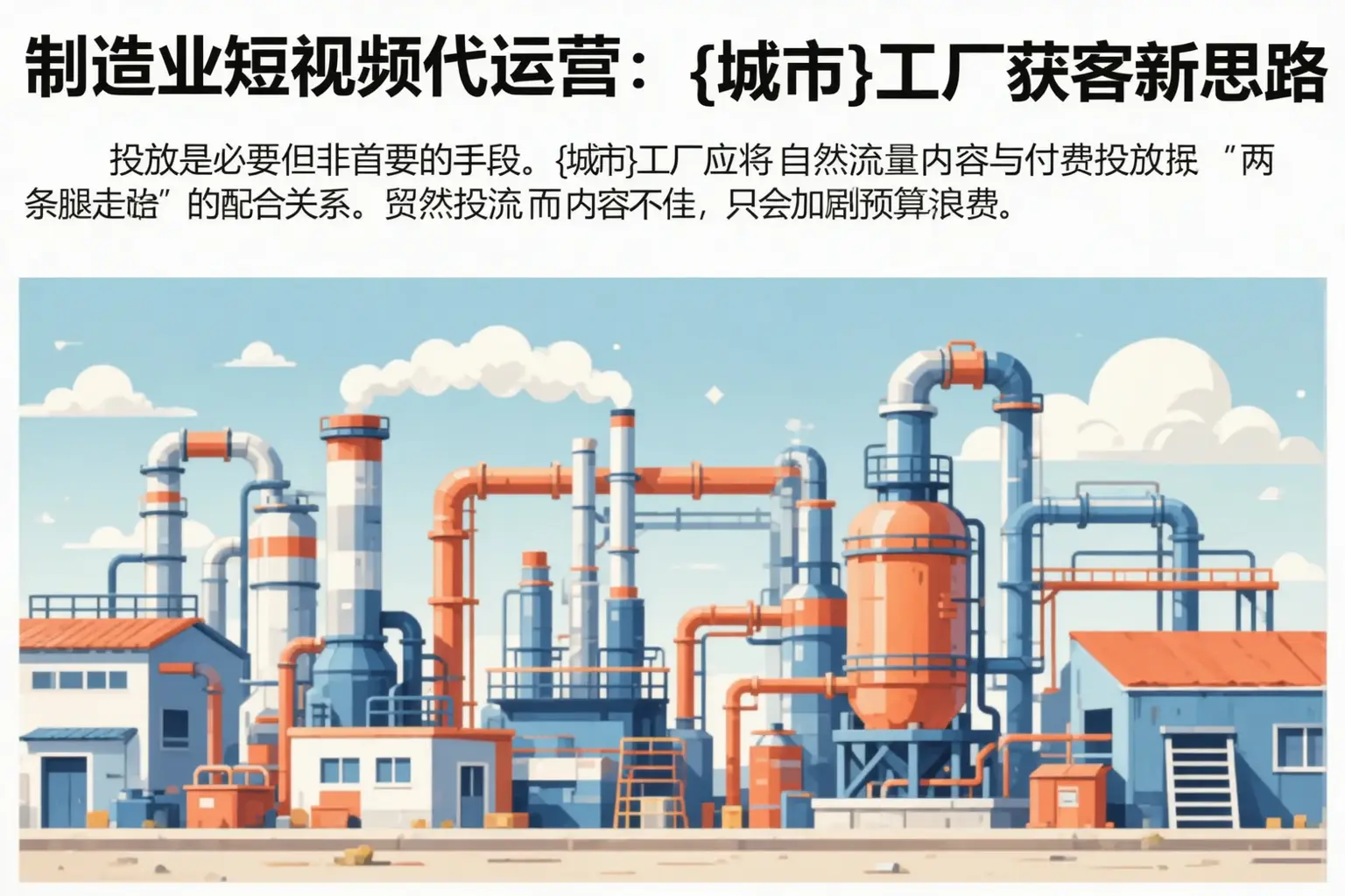 制造业短视频代运营：堆龙德庆区工厂获客新思路